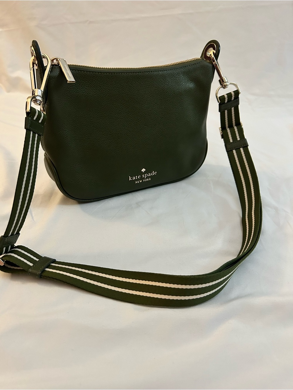 kate spade Rosie Crossbody in Green Pebbled Leather